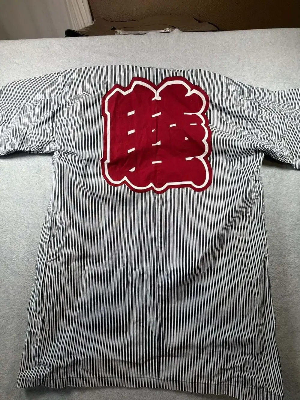 Vintage Traditional Japanese Happi Coat Hanten Festival Jacket  Red Kanji Detail